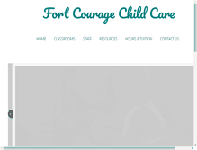 Tablet Screenshot of fortcouragechildcare.org